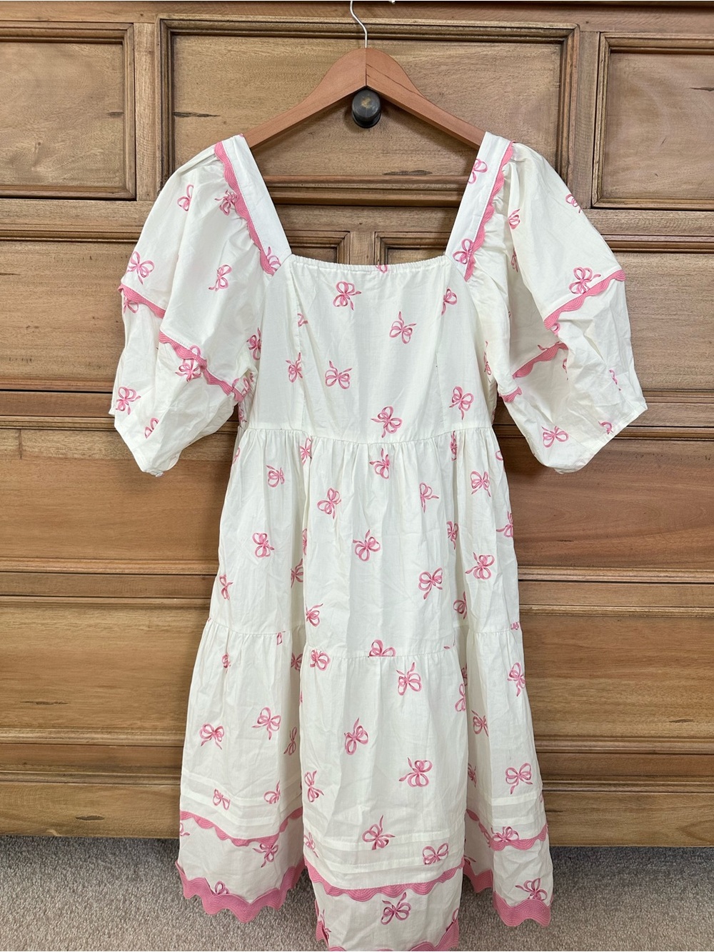 Umgee Dress with Pink Bows